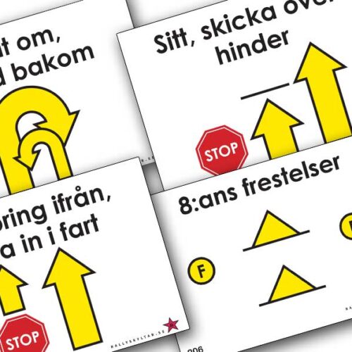 Rallylydnadsskyltar Samtliga klasser Rallylydnadsskyltar Samtliga klasser